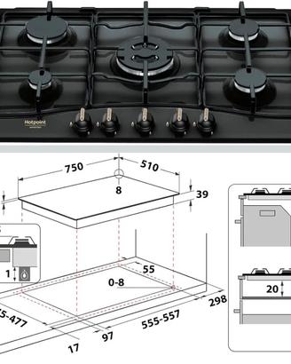 Cucina a gas Hotpoint Ariston