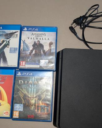 PlayStation 4 Slim 500 + alimentatore e 6 giochi