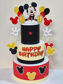 torta finta in polistirolo topolino