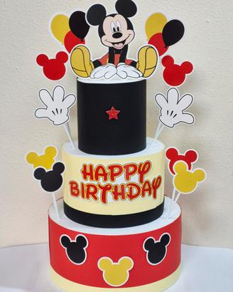 torta finta in polistirolo topolino