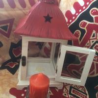 Porta candele natalizio