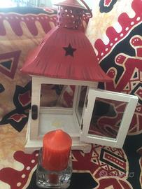 Porta candele natalizio