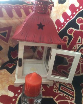 Porta candele natalizio