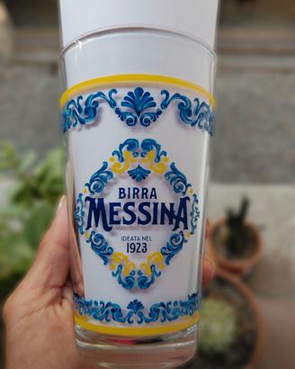bicchiere birra Messina da 0.4