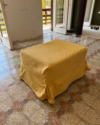 Pouf letto singolo pieghevole con materasso