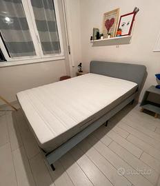 Letto 1 piazza e mezza con materasso