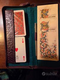 ASTUCCIO PORTA CARTE VINTAGE IN VERA PELLE