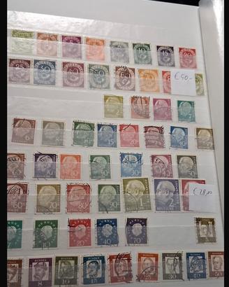 Lotto francobolli Germania Repubblica Federale