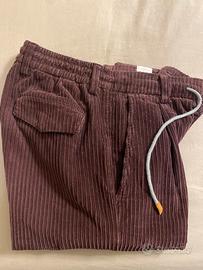 Eleventy pantaloni uomo velluto inverno jeans