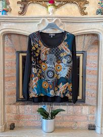 Blusa Camomilla Italia taglia 46 fantasia chic