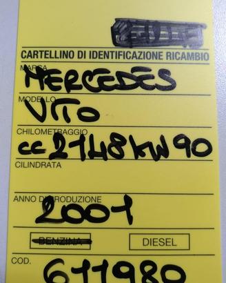 CAMBIO MANUALE COMPLETO MERCEDES Vito W638 611980