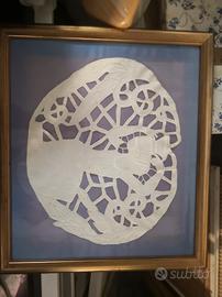 quadro ricamato a mano 