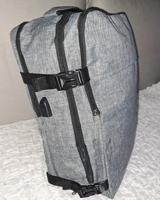 Zaino da viaggio, mochila de viaje, grigio jeans