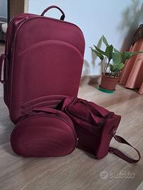 trolley con pochette e mini zaino