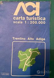 Aci - Carta turistica Trentino Alto Adige 1978