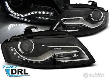 FANALI ANTERIORI LED DIURNI AUDI A4 B8 alogeni H7