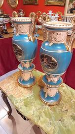 Coppia di Vasi Veneziani in porcellana da 70cm
