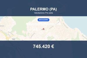 Immobile in asta di 888 m² a Palermo