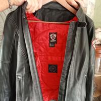 Giacca donna da moto vera pelle