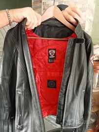 Giacca donna da moto vera pelle