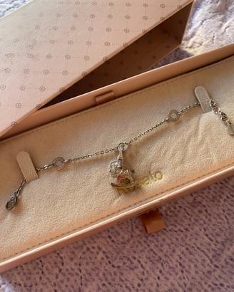 Bracciale rosato argento e oro