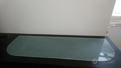 Mensola da soggiorno in vetro satinato