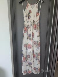 vestito lungo a fiori 