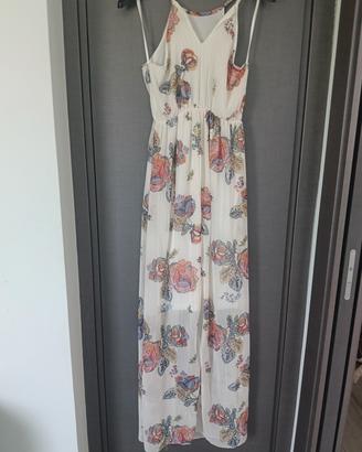 vestito lungo a fiori 