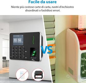 Rilevazione Presenze impronta digitale e lettore