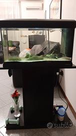 acquario 70 litri ancora in funzione con mobile