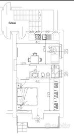 Bilocale arredato termoautonomo libero