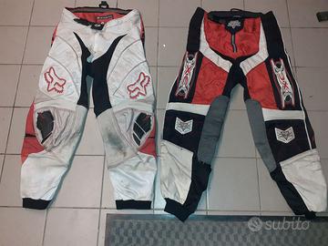 coppia pantaloni motocross
