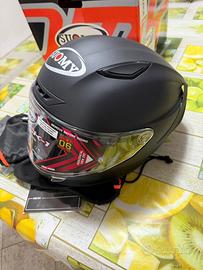 Casco integrale Suomy Track-1 Plain Nero Opaco