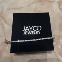 Braccaole tennis in moisanite vera com certificato