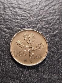 20 Lire 1981 Quercia Italia