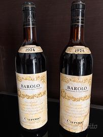 2 BOTTIGLIE BAROLO 1974 DA COLLEZIONE.