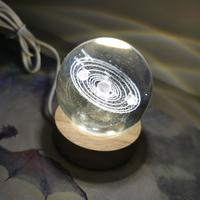 sistema solare 3d luce notturna 