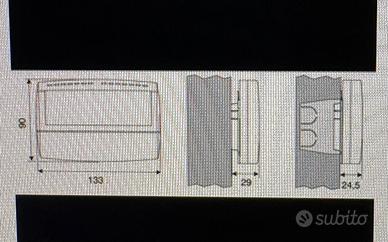Cronotermostato  Perry settimanale a batteria