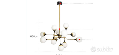 Lampadario Hauseliebe Sputnik 12 luci
