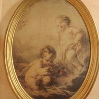 dipinto del Cristo Bambino e San Giovanni Battista