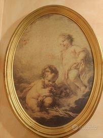 dipinto del Cristo Bambino e San Giovanni Battista