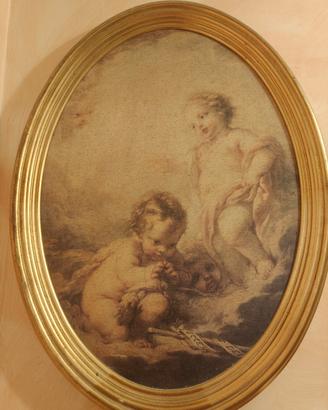 dipinto del Cristo Bambino e San Giovanni Battista