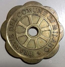 gettone tramvie Milano 1920