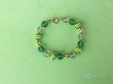 Bracciale in perle di vetro