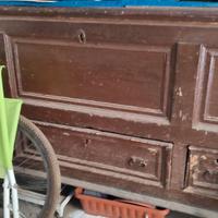 Mobile d' epoca da restaurare fine 1800