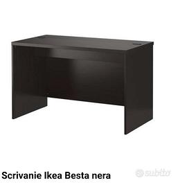 tavolo scrivania Ikea con vetro