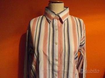 Camicia CASTELLO donna 50 righe cotone made Italy