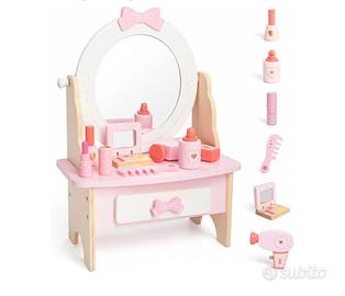Gioco toeletta in legno per bambini
