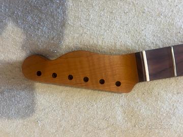 Manico per Telecaster 21 tasti acero fiammato roas