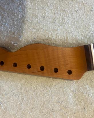 Manico per Telecaster 21 tasti acero fiammato roas